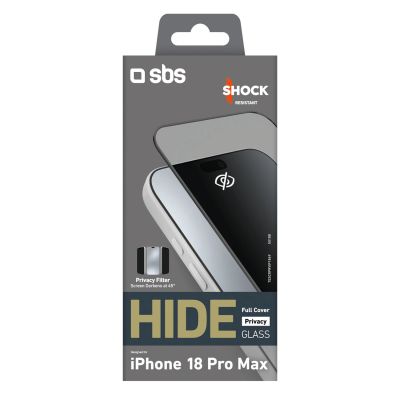 2. Szkło prywatyzujące SBS Hide Full Cover Privacy Glass na iPhone 18 Pro Max 0.33 mm