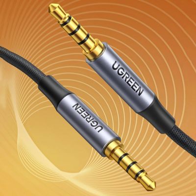 4. Kabel Ugreen AV183 20785 mini jack 3.5mm / mini jack 3.5mm 3m - szary