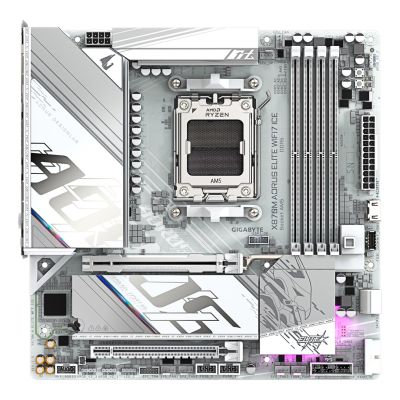 2. Gigabyte X870M AORUS ELITE WIFI7 ICE      (X870,AM5,ATX,DD