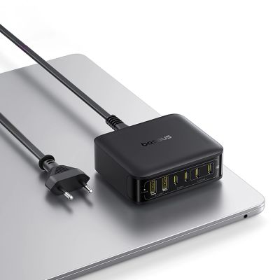 15. Stacja ładująca Baseus EnerFill FH21 120W 4xUSB-C + 2xUSB-A - czarna