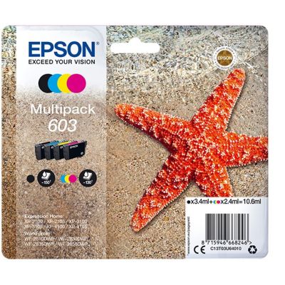 4. Zestaw tuszy Epson 603 Multipack C13T03U640