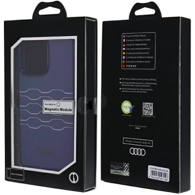 7. Etui Audi IML MagSafe na iPhone 14 Pro Max - niebieskie