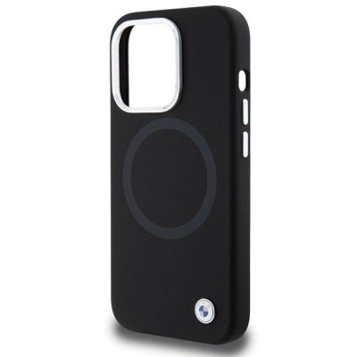 6. Etui BMW Signature Liquid Silicone MagSafe na iPhone 15 Pro Max - czarne