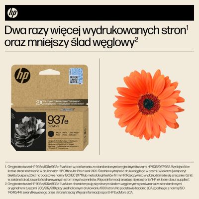 10. HP Oryginalny czarny tusz 937e EvoMore