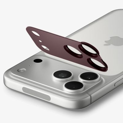 6. Szkło hartowane na aparat Spigen Optik Pro XL GLAS.TR EZ FIT na iPhone 18 Pro - dark cherry