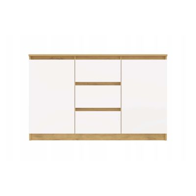 2. KOMODA 2 DRZWI 3 SZUFLADY ARTISAN/BIEL KOMPLET