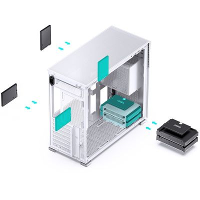 6. Obudowa do komputera Jonsbo D41 MESH Screen, biały