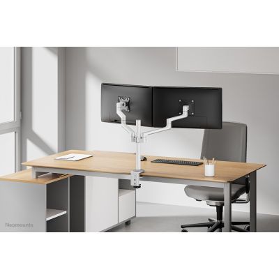 11. Neomounts DS60-425WH2 uchwyt / stojak do monitorów 68,6 cm (27") Biurko Biały