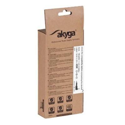 6. Zasilacz sieciowy Akyga AK-ND-54 do notebooka Asus (19 V; 2,37 A; 45W; 4 mm x 1.35 mm)