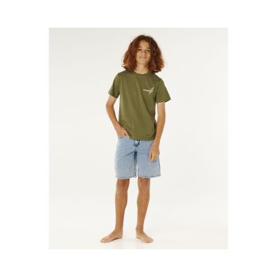 3. Koszulka chłopięca RIP CURL Eternal Shred Art Tee-Boy zielona