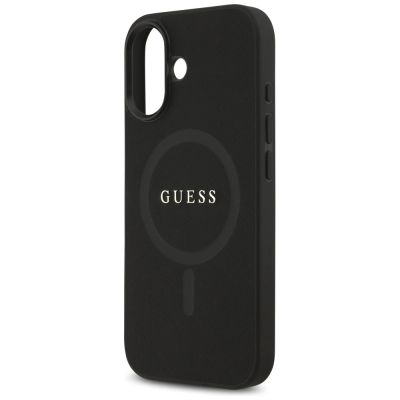 6. Etui Guess Saffiano Classic Logo MagSafe na iPhone 17 - czarne