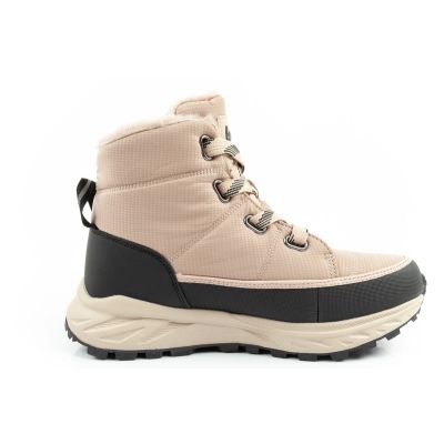 4. Lee Cooper buty sportowe damskie zimowe trekkingowe ocieplane beżowe czarne