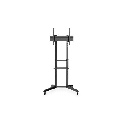 2. Stojak mobilny pojedynczy z półką, 1xLCD max. 70"max. 50kg
