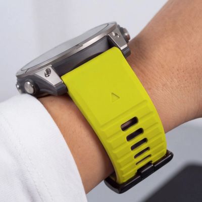 8. Pasek Tech-Protect Iconband Pro na Garmin Fenix 5X / 5X Plus / 6X / 6X Pro / 7X / 8 / 8 Pro / 9 / 9 Pro (47 mm) - limonkowo-czarny