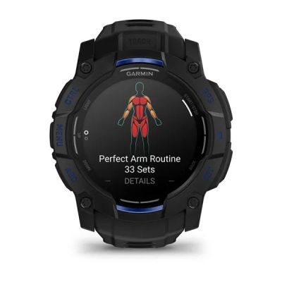 3. Garmin Instinct 3 3,3 cm (1.3") AMOLED 45 mm Cyfrowy 416 x 416 px Czarny GPS