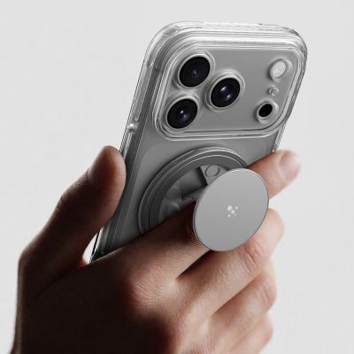 10. Etui AMAZINGTHING Titan Pro Pop Lens na iPhone 18 Pro Max z osłoną aparatu uchwytem i podstawką kompatybilne z MagSafe - przezroczyste
