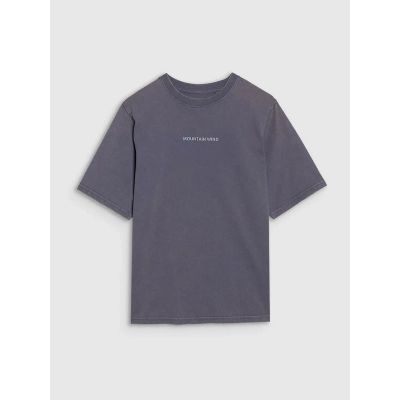 5. T-shirt oversize z nadrukiem chłopięcy 4F 4FJWSS25TTSHM1879-22S