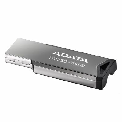2. Pendrive ADATA UV250 AUV250-64G-RBK (64GB; USB 2.0; kolor srebrny)