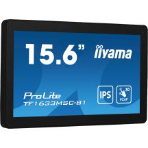 iiyama ProLite TF1633MSC-B1 monitor komputerowy 39,6 cm (15.6") 1920 x 1080 px Full HD Ekran dotykowy Czarny
