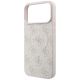 6. Etui Guess Embossed 4G Ring Classic MagSafe na iPhone 18 Pro / 17 Pro - różowe