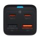 3. Baseus GaN3 Pro szybka ładowarka sieciowa GaN 2 x USB Typ C / 2 x USB 65W PD, QC4.0+, AFC, PPS + kabel USB Typ C - USB Typ C 1m czarny (CCGP040101)