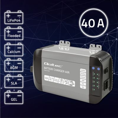 2. Inteligentna profesjonalna ładowarka Monolith do akumulatorów LiFePO4 AGM GEL SLA 40A 12V