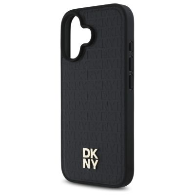 6. Etui DKNY Repeat Pattern Stack Logo MagSafe iPhone 16 - czarne