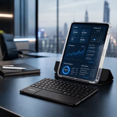 9. Etui z klawiaturą AMAZINGTHING Minimal Case Keylite Combo na iPad 11" 2025 - czarne
