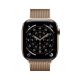 2. Zegarek Apple Watch Seria 11 GPS + Cellular 46mm Złota tytanowa koperta ze złotą pętelką Milanese - M/L (MFD84ZR/A)
