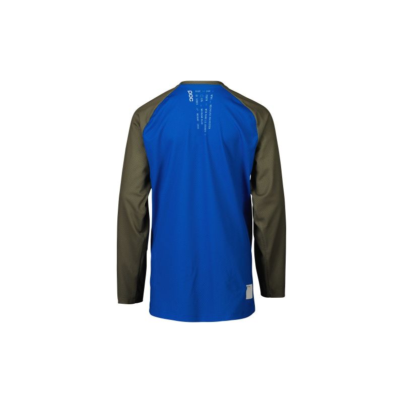 2. Koszulka rowerowa POC Y's Essential MTB LS Jersey niebiesko zielony
