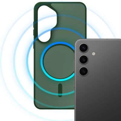 22. Etui 3mk Smoke MagCase na Samsung Galaxy S25 - zielone-półprzezroczyste