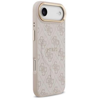 4. Etui Guess 4G PU Classic Logo MagSafe na iPhone 17 Air - różowe
