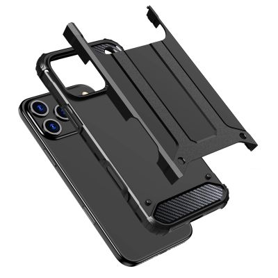 7. Etui Hybrid Armor na iPhone 17 Pro pancerne - czarne