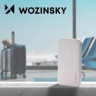 8. Wozinsky powerbank Li-Po 10000mAh 2 x USB biały (WPBWE1)