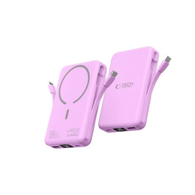 4. Powerbank Tech-Protect PB31 MagSafe 10000mAH - fioletowy