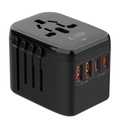 3. Adapter Tech-Protect TA200 EU / UK / US / AU - czarny