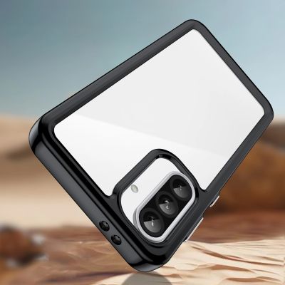 8. Etui Outer Space Case do Samsung Galaxy A26 pokrowiec z elastyczną ramką - czarne