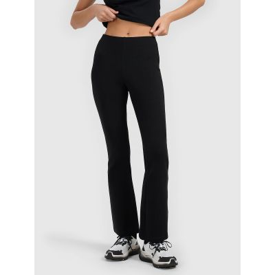 5. Legginsy dzianinowe z rozszerzanymi nogawkami damskie 4F 4FRAW25TTIGF320-20S