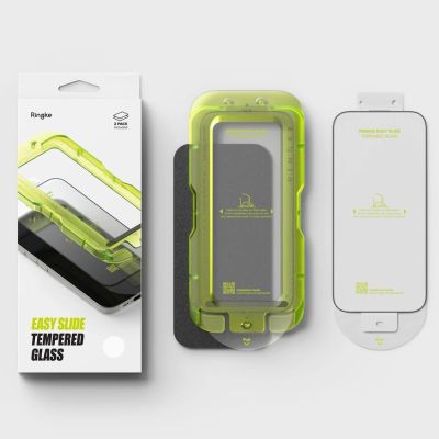 5. Szkło hartowane Ringke Easy Slide 2-pack na iPhone 17 - czarne