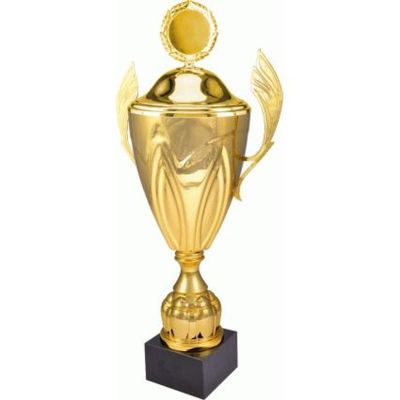 2. Puchar metalowy złoty z przykrywką 4126/BP