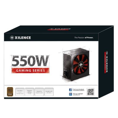 4. Xilence Performance A+ XN215 moduł zasilaczy 550 W 20+4 pin ATX ATX Czarny