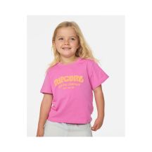 Koszulka dziewczęca RIP CURL Surf Puff Relaxed Tee -Girl różowa