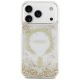 3. Etui Guess Resin Bottom Glitter MagSafe na iPhone 17 Pro - złote