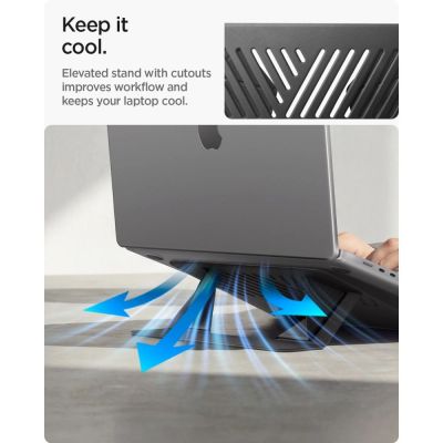 12. Podstawka pod laptopa Spigen SlimFold LD201-S6 - szara