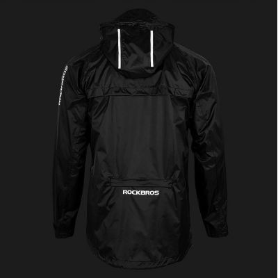 3. Kurtka przeciwdeszczowa Rockbros YPY013BK3XL oddychająca wiatroodporna XXXL - czarna