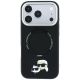 3. Etui Karl Lagerfeld with Ring Stand 360 Karl & Choupette Heads Pin MagSafe na iPhone 18 Pro Max / 17 Pro Max - czarne