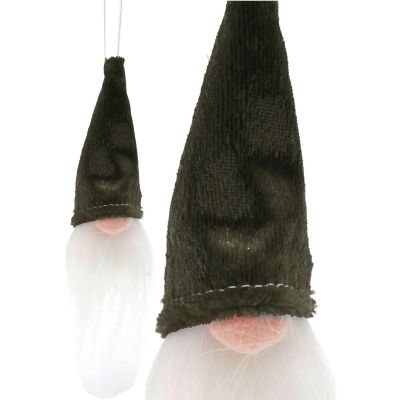 9. ZAWIESZKA DEKORACYJNA MIKOŁAJ 11CM ZIELONY