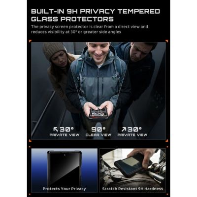 11. Etui Supcase UB Grip Mag MagSafe prywatyzujące na Samsung Galaxy Z Fold 8 - czarne