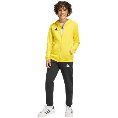 8. Bluza dla dzieci adidas Entrada 26 Full Zip Hoodie żółta KH1777