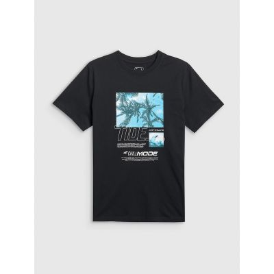 5. T-shirt regular z nadrukiem męski 4F 4FRSS26TTSHM4321-20S
